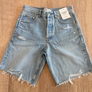 Madewell Essex Light Blue Baggy Shorts